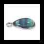 Jewelry - 925 Silver Drop Pendant Fluorite AA 23.5mm - ARABESK