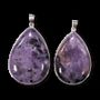 Bijoux - Pendentif Argent 925 Charoite AA 2 pièces 23.83g - ARABESK