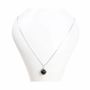 Bijoux - Collier Argent 925 avec Pendentif Boule Onyx Noir A 10mm - ARABESK