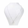 Jewelry - 925 Silver Necklace with Black White Moonstone Pendant A 10mm - ARABESK