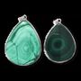 Bijoux - Pendentif Argent 925 Malachite AA 2 pièces 23.52g - ARABESK