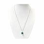 Jewelry - 925 Silver Necklace with Malachite Ball Pendant AA 10mm - ARABESK