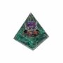 Bijoux - Orgonite Pyramide Amethyste & Malachite Métatron - ARABESK