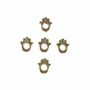 Bijoux - Perles Charm's métal Main de Fatma Dorée 14mm x100 - ARABESK
