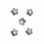Jewelry - Silver Flower Spacer Charm Beads 8mm x100 - ARABESK