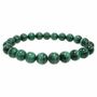 Bracelets - Bracelet Malachite Clear AAA beads 8-9mm - ARABESK