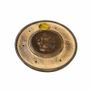 Scents - Ganesh Chiseled Round Wooden Incense Holder 10cm x10 - ARABESK