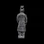 Sculptures, statuettes and miniatures - Black Warriors Statue with Armor in Terracotta 22cm - ARABESK