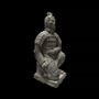 Sculptures, statuettes et miniatures - Statue Noire Archer Agenouillé en Terracotta 35cm - ARABESK