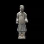 Sculptures, statuettes et miniatures - Statue Noire Guerriers avec Armure en Terracotta 26cm - ARABESK