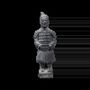 Sculptures, statuettes and miniatures - Black Terracotta Warrior Statue 12cm - ARABESK
