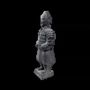 Sculptures, statuettes and miniatures - Black Terracotta Warrior Statue 12cm - ARABESK