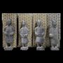 Sculptures, statuettes and miniatures - Black Terracotta Warrior Statue 12cm - ARABESK