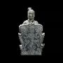 Sculptures, statuettes and miniatures - Black Archer Statue with Terracotta Shield Kneeling 35cm - ARABESK