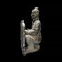 Sculptures, statuettes and miniatures - Black Archer Statue with Terracotta Shield Kneeling 35cm - ARABESK