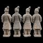 Sculptures, statuettes and miniatures - Antique Colorful Terracotta Warrior Statue 16cm X 4 pcs - ARABESK
