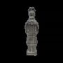 Sculptures, statuettes and miniatures - Black Terracotta Warrior Statue 12cm - ARABESK