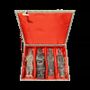 Sculptures, statuettes et miniatures - Coffret de 4 statues noires de Guerriers impériaux en terracotta 15cm - ARABESK