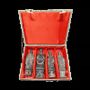 Sculptures, statuettes et miniatures - Coffret de 4 statues noires de Guerriers impériaux en terracotta 15cm - ARABESK