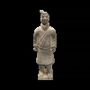Sculptures, statuettes and miniatures - Black Terracotta Warrior Statue 25cm - ARABESK