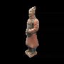 Sculptures, statuettes and miniatures - Antique Colorful Terracotta Warriors with Armor Statue 38cm - ARABESK