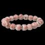 Bracelets - Argentine Rhodochrosite bracelet A 12mm beads - ARABESK