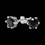 Jewelry - Round Solitaire Earrings 925 Silver Faceted Spinel A 5mm - ARABESK