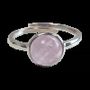 Jewelry - 925 Silver Ring Adjustable Round Kunzite AA 8mm - ARABESK