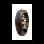 Senteurs - Porte Encens Backflow Céramique  Marron Rouille Cascade de Feuilles 20cm - ARABESK
