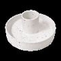 Scents - White Spotted Ceramic Incense Holder for Palo Santo 10.50cm - ARABESK