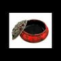 Senteurs - Porte Encens Céramique Rouge et Noir 10cm - ARABESK