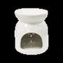 Senteurs - Brûleur Huile Céramique Blanc Ajouré 8.5cm - ARABESK