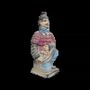 Sculptures, statuettes et miniatures - Statue Colorée Antique Archer Agenouillé en Terracotta 13 cm - ARABESK