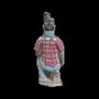 Sculptures, statuettes et miniatures - Statue Colorée Antique Archer Agenouillé en Terracotta 13 cm - ARABESK