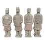 Sculptures, statuettes et miniatures - Statue Colorée Antique en Terracotta Guerrier Mix 16cm X 4 pcs - ARABESK