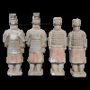 Sculptures, statuettes et miniatures - Statue Colorée Antique en Terracotta Guerrier Mix 16cm X 4 pcs - ARABESK