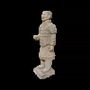 Sculptures, statuettes et miniatures - Statue Colorée Antique Terracotta Guerrier 20cm - ARABESK