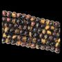 Bijoux - Oeil de Tigre Multicolore A perles 8mm sur fil 40cm - ARABESK