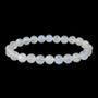 Bracelets - White Moonstone Bracelet Peristerite AAA beads 8mm - ARABESK