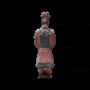 Sculptures, statuettes et miniatures - Statue Colorée Antique en Terracotta Général 38cm - ARABESK