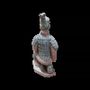 Sculptures, statuettes et miniatures - Statue Colorée Antique Archer Agenouillé en Terracotta 22 cm - ARABESK