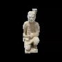 Sculptures, statuettes et miniatures - Statue Colorée Antique Archer Agenouillé en Terracotta 26 cm - ARABESK