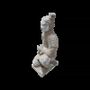 Sculptures, statuettes et miniatures - Statue Colorée Antique Archer Agenouillé en Terracotta 26 cm - ARABESK