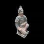 Sculptures, statuettes and miniatures - Antique Colorful Terracotta Kneeling Archer Statue 18cm - ARABESK
