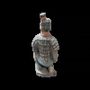 Sculptures, statuettes and miniatures - Antique Colorful Terracotta Kneeling Archer Statue 18cm - ARABESK