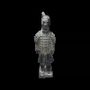 Sculptures, statuettes and miniatures - Black Terracotta Warrior Statue 25cm - ARABESK