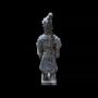 Sculptures, statuettes and miniatures - Black Terracotta Warrior Statue 25cm - ARABESK