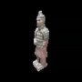 Sculptures, statuettes et miniatures - Statue Colorée Antique Terracotta Guerrier 22cm - ARABESK