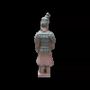 Sculptures, statuettes et miniatures - Statue Colorée Antique Terracotta Guerrier 22cm - ARABESK
