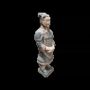 Sculptures, statuettes et miniatures - Statue Colorée Antique en Terracotta Général 22cm - ARABESK